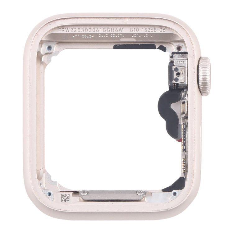 For Apple Watch SE 2022 40MM LTE Aluminium Alloy Middle Frame Bezel Plate with Crown Spin Axis Flex Cable(Starlight) - Middle Frame by buy2fix | Online Shopping UK | buy2fix