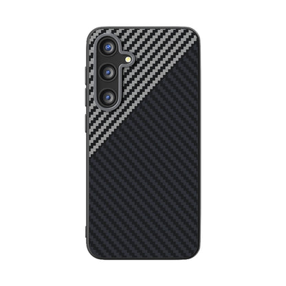 For Samsung Galaxy S25 5G / S24 5G ABEEL C Carbon Fiber Series 6D Micro Relief MagSafe Phone Case(Black Grey) - Galaxy S25 5G Cases by buy2fix | Online Shopping UK | buy2fix