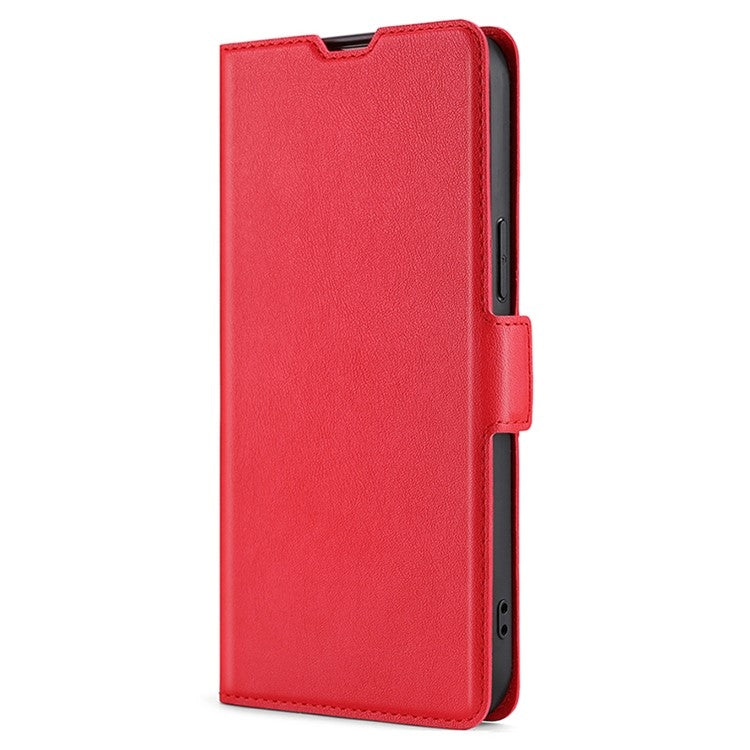 For Samsung Galaxy S25 5G Ultra-thin Voltage Side Buckle Horizontal Flip Leather Phone Case(Red) - Galaxy S25 5G Cases by buy2fix | Online Shopping UK | buy2fix