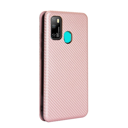 For Ulefone Note 9P Carbon Fiber Texture Horizontal Flip TPU + PC + PU Leather Case with Card Slot(Pink) - Ulefone Cases by buy2fix | Online Shopping UK | buy2fix