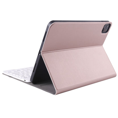 A098B TPU Detachable Ultra-thin Bluetooth Keyboard Tablet Case for iPad Air 4 10.9 inch (2020), with Stand & Pen Slot(Rose Gold) - For iPad Air by buy2fix | Online Shopping UK | buy2fix