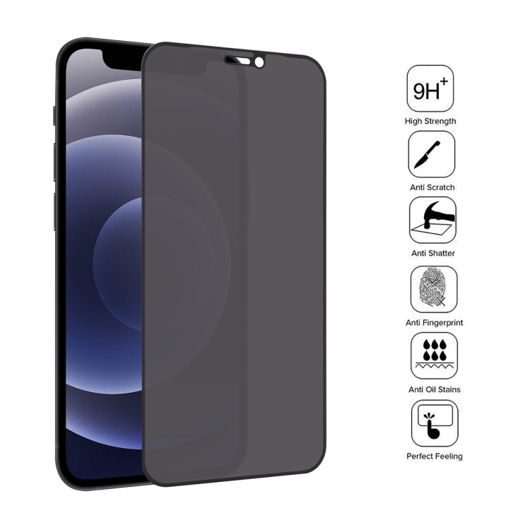For iPhone 12 mini Anti-peeping Plasma Oil Coated High Aluminum Wear-resistant Tempered Glass Film - iPhone 12 mini Tempered Glass by buy2fix | Online Shopping UK | buy2fix