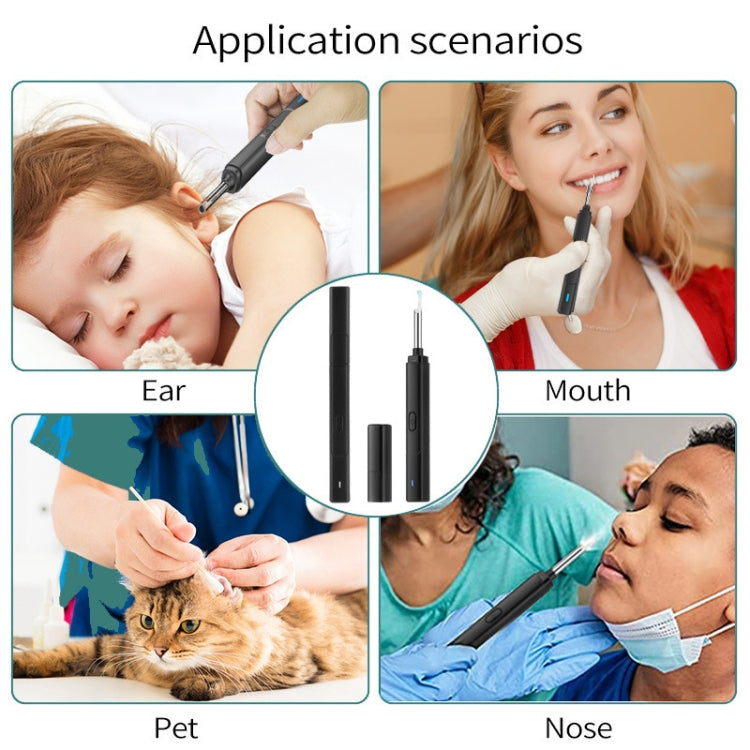 H02006 WiFi Smart Visual Ear Pick HD Digital Mouth Nose Ear Endoscope (White) - Ear Care Tools by buy2fix | Online Shopping UK | buy2fix