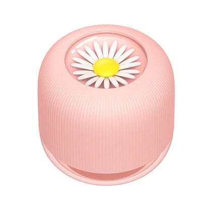 Daisy Pattern Home USB Clothes Hair Ball Trimmer Rechargeable USB Electric Ball Remover (Pink) - Sponges, Cloths & Brushes by buy2fix | Online Shopping UK | buy2fix