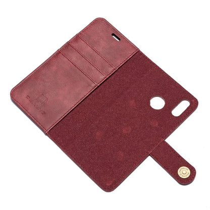 Crazy Horse Texture Flip Detachable Magnetic Leather Case for Huawei P20 Lite, with Holder & Card Slots & Wallet(Red) - Huawei Cases by DG.MING | Online Shopping UK | buy2fix