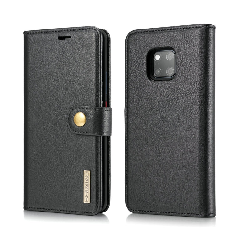 DG.MING Crazy Horse Texture Flip Detachable Magnetic Leather Case for Huawei Mate 20 Pro, with Holder & Card Slots & Wallet (Black) - Huawei Cases by DG.MING | Online Shopping UK | buy2fix