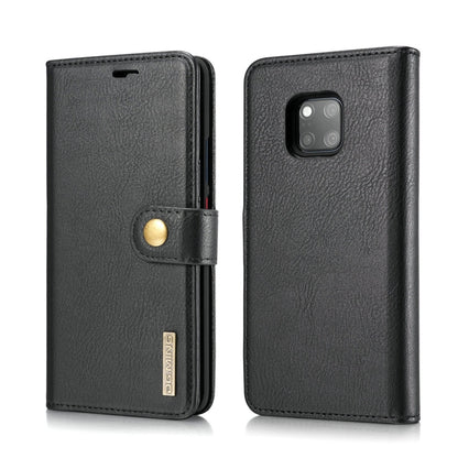 DG.MING Crazy Horse Texture Flip Detachable Magnetic Leather Case for Huawei Mate 20 Pro, with Holder & Card Slots & Wallet (Black) - Huawei Cases by DG.MING | Online Shopping UK | buy2fix