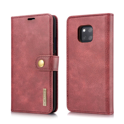 DG.MING Crazy Horse Texture Flip Detachable Magnetic Leather Case for Huawei Mate 20 Pro, with Holder & Card Slots & Wallet (Red) - Huawei Cases by DG.MING | Online Shopping UK | buy2fix