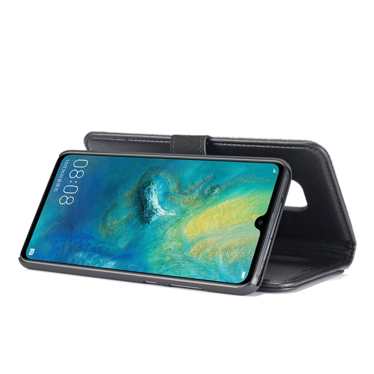 DG.MING Crazy Horse Texture Flip Detachable Magnetic Leather Case for Huawei Mate 20, with Holder & Card Slots & Wallet (Black) - Huawei Cases by DG.MING | Online Shopping UK | buy2fix