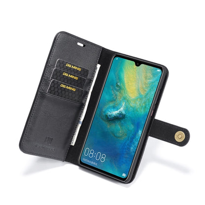 DG.MING Crazy Horse Texture Flip Detachable Magnetic Leather Case for Huawei Mate 20, with Holder & Card Slots & Wallet (Black) - Huawei Cases by DG.MING | Online Shopping UK | buy2fix