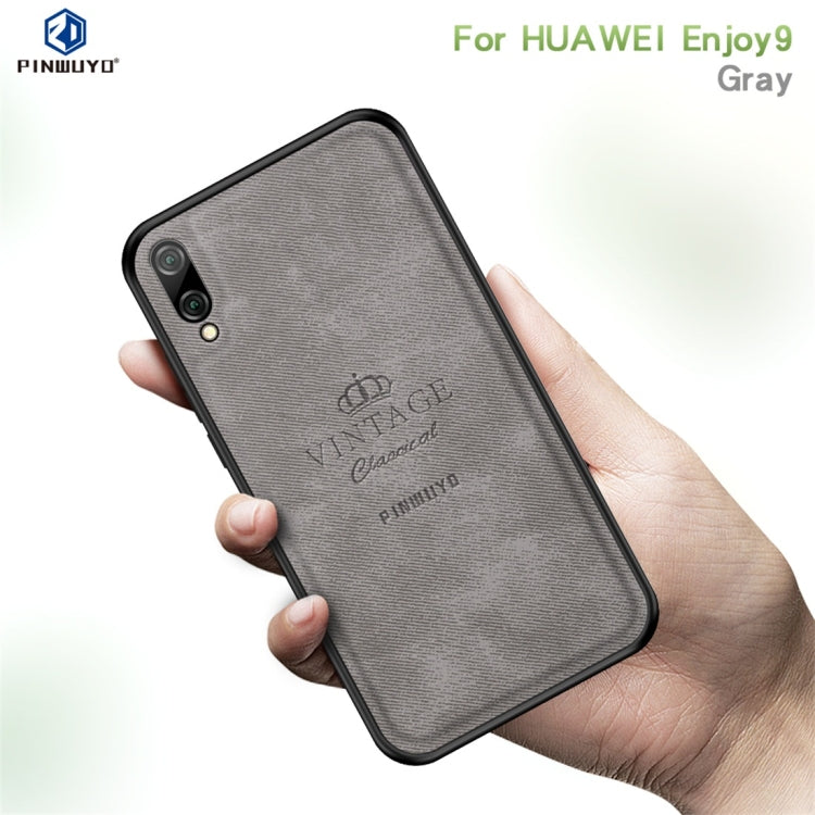 PINWUYO Shockproof Waterproof Full Coverage PC + TPU + Skin Protective Case for Huawei Enjoy 9 / Y7 2019 / Y7 Pro 2019 (Grey) - Huawei Cases by PINWUYO | Online Shopping UK | buy2fix