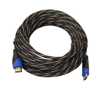 10m HDMI 1.4 Version 1080P Woven Net Line Blue Black Head HDMI Male to HDMI Male Audio Video Connector Adapter Cable - Cable by buy2fix | Online Shopping UK | buy2fix