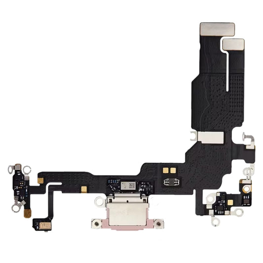 For iPhone 15 Plus Original Charging Port Flex Cable (Pink) - Flex Cable by buy2fix | Online Shopping UK | buy2fix