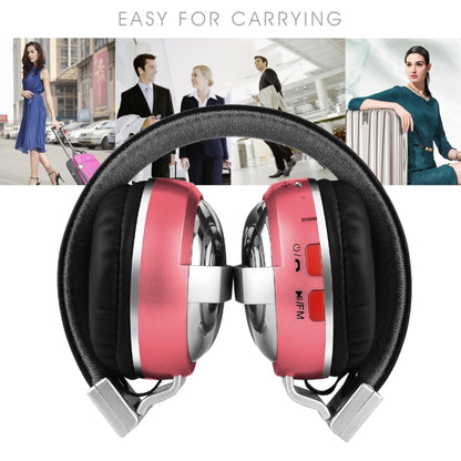 BTH-868 Stereo Sound Quality V4.2 Bluetooth Headphone, Bluetooth Distance: 10m, Support 3.5mm Audio Input & FM(Pink) - Headset & Headphone by buy2fix | Online Shopping UK | buy2fix