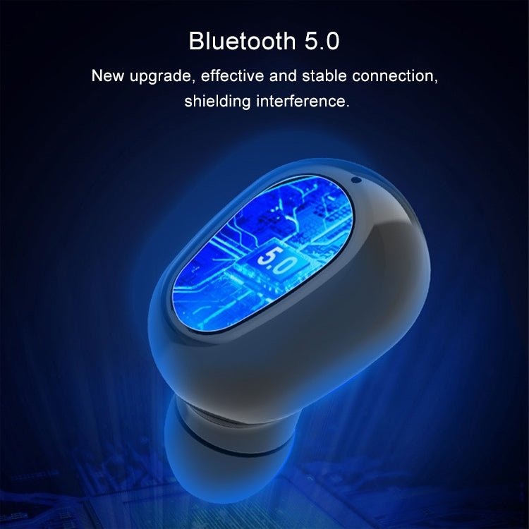 L22 9D Sound Effect Bluetooth 5.0 Wireless Bluetooth Earphone with Charging Box & Digital Display, Support for HD Calls (White) - Bluetooth Earphone by buy2fix | Online Shopping UK | buy2fix