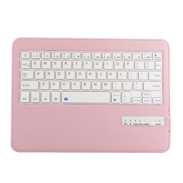 IP011 Detachable Bluetooth 3.0 ABS Keyboard + Litchi Texture Leather Tablet Case for iPad Pro 11 inch (2018), with Sleep Function (Pink) - For iPad Pro by buy2fix | Online Shopping UK | buy2fix