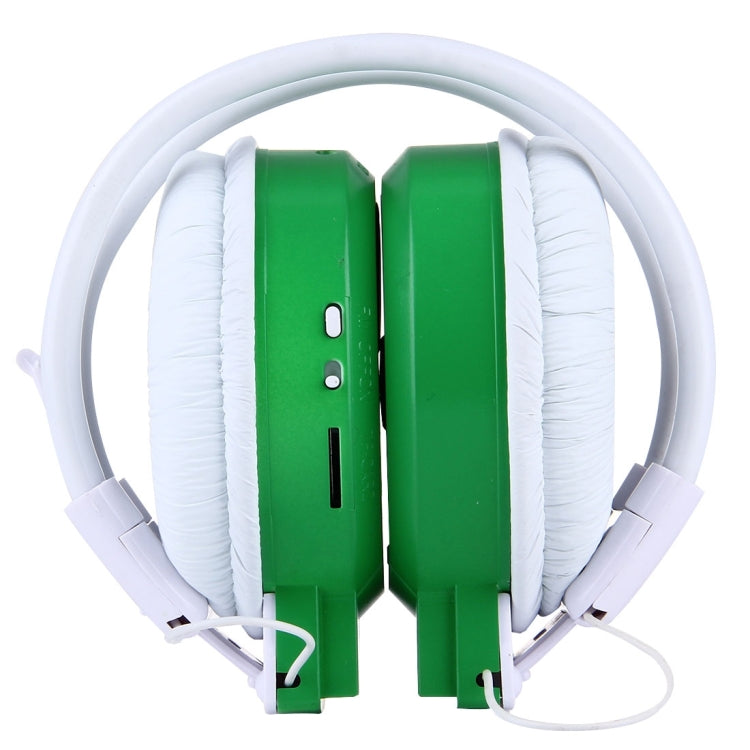 SH-S1 Folding Stereo HiFi Wireless Sports Headphone Headset with LCD Screen to Display Track Information & SD / TF Card, For Smart Phones & iPad & Laptop & Notebook & MP3 or Other Audio Devices(Green) - Headset & Headphone by buy2fix | Online Shopping UK | buy2fix