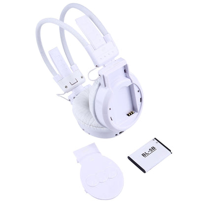 SH-S1 Folding Stereo HiFi Wireless Sports Headphone Headset with LCD Screen to Display Track Information & SD / TF Card, For Smart Phones & iPad & Laptop & Notebook & MP3 or Other Audio Devices(White) - Headset & Headphone by buy2fix | Online Shopping UK | buy2fix