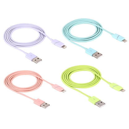 1m Circular Bobbin Gift Box Style 8 Pin to USB Data Sync Cable with Indicator for iPhone, iPad(Blue) - Normal Style Cable by buy2fix | Online Shopping UK | buy2fix