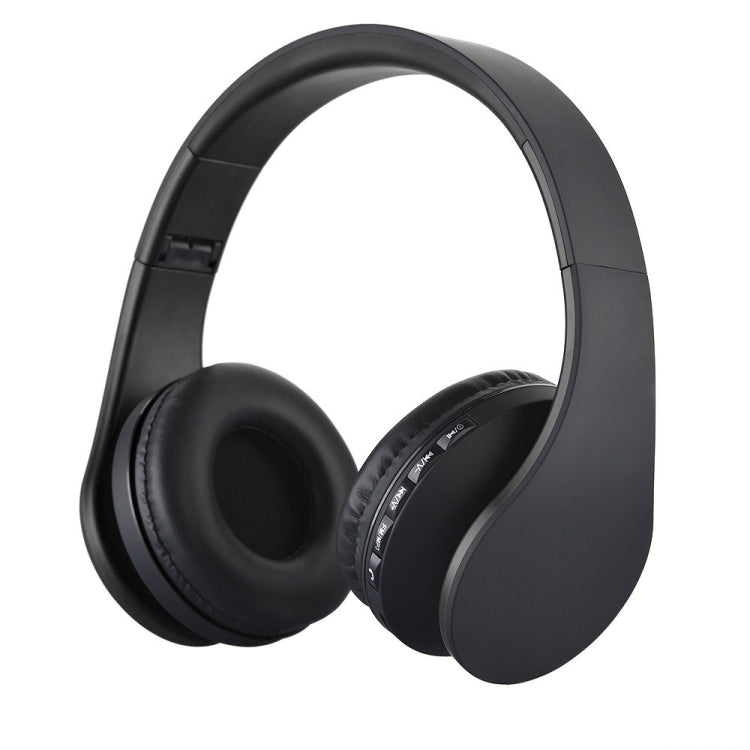 BTH-811 Folding Stereo Wireless  Bluetooth Headphone Headset with MP3 Player FM Radio, for Xiaomi, iPhone, iPad, iPod, Samsung, HTC, Sony, Huawei and Other Audio Devices(Black) - Headset & Headphone by buy2fix | Online Shopping UK | buy2fix