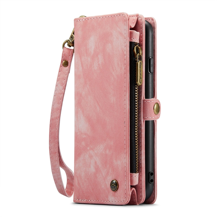 CaseMe for iPhone 8 Plus & 7 Plus   Multifunctional Leather Billfold with Detachable Magnetic PC Back Protective Case & Holder & 11 Card Slots & 3 Cash Slots & 1 Zipper Wallet & 2 Photo Frames & 3 Magnetic Clasps (Pink) - More iPhone Cases by CaseMe | Online Shopping UK | buy2fix