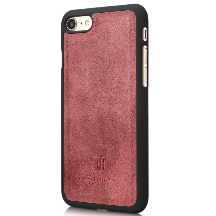 DG.MING For iPhone SE 2020 & 8 & 7  Crazy Horse Texture Horizontal Flip Detachable Magnetic Protective Case with Holder & Card Slots & Wallet(Red) - More iPhone Cases by DG.MING | Online Shopping UK | buy2fix