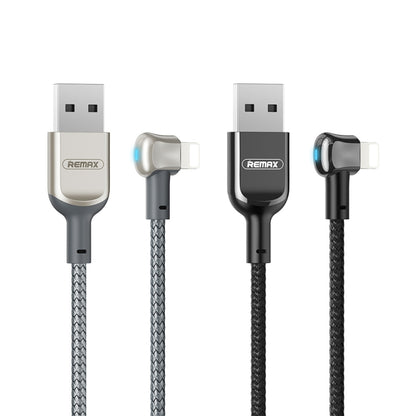 REMAX RC-024i Sury Leyo Series 1.2m 2.4A USB to 8 Pin Data Cable for iPhone, iPad(Silver) - Normal Style Cable by REMAX | Online Shopping UK | buy2fix