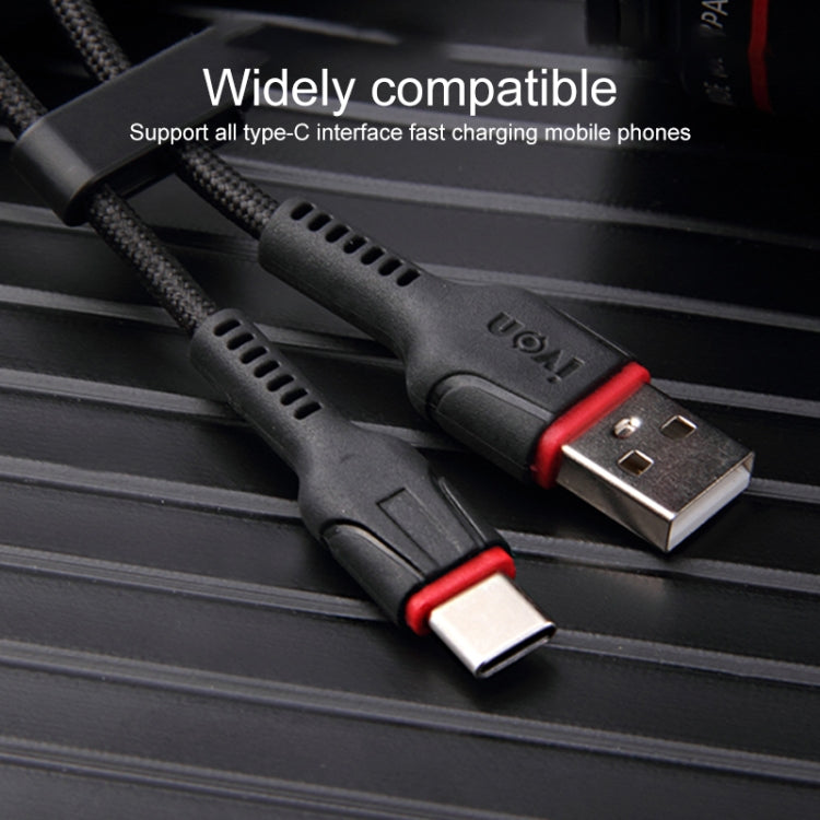IVON CA81 8 Pin Fast Charging Data Cable, Length: 33cm (Red) - Normal Style Cable by IVON | Online Shopping UK | buy2fix