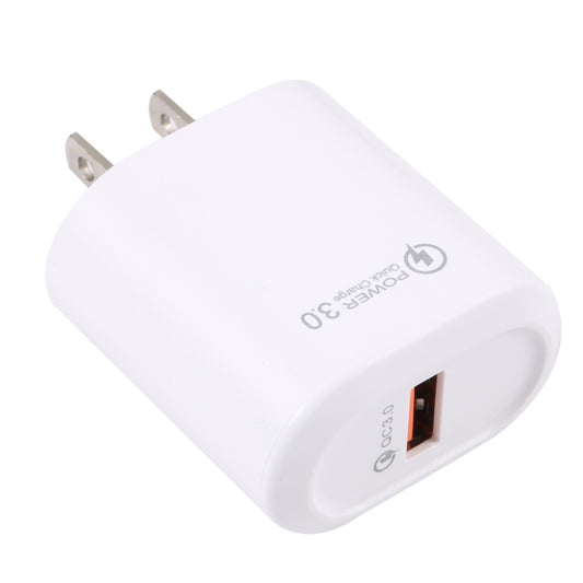 LZ-2117 18W QC3.0 3.1A USB Fast Charger, US Plug (White) - USB Charger by buy2fix | Online Shopping UK | buy2fix