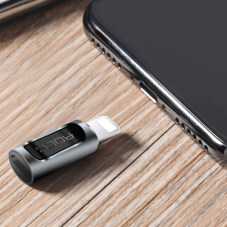 ROCK 2.1A Portable USB-C/Type-C to 8 Pin Audio Converter Earphone Adapter - Earphone Adapter by ROCK | Online Shopping UK | buy2fix