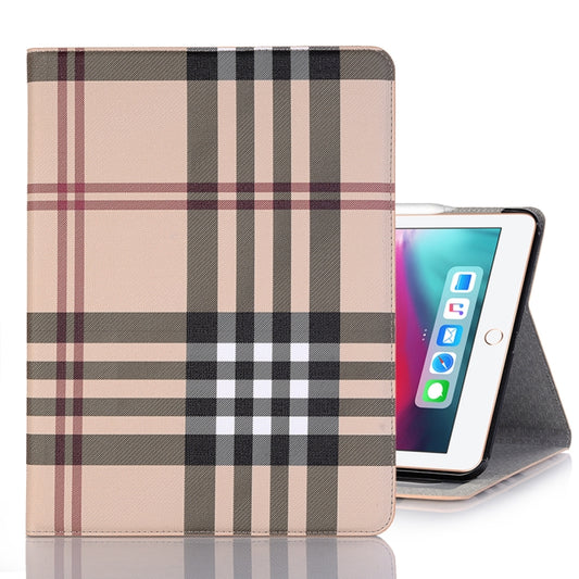 Plaid Texture Horizontal Flip PU Leather Case for iPad Air 13 2024 / iPad Pro 12.9 inch (2018), with Holder & Card Slots & Wallet (White) - iPad Pro 12.9 (2018) Cases by buy2fix | Online Shopping UK | buy2fix