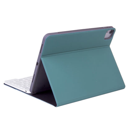 X-11B Skin Plain Texture Detachable Bluetooth Keyboard Tablet Case for iPad Pro 11 inch 2020 / 2018, with Pen Slot (Dark Green) - For iPad Pro by buy2fix | Online Shopping UK | buy2fix