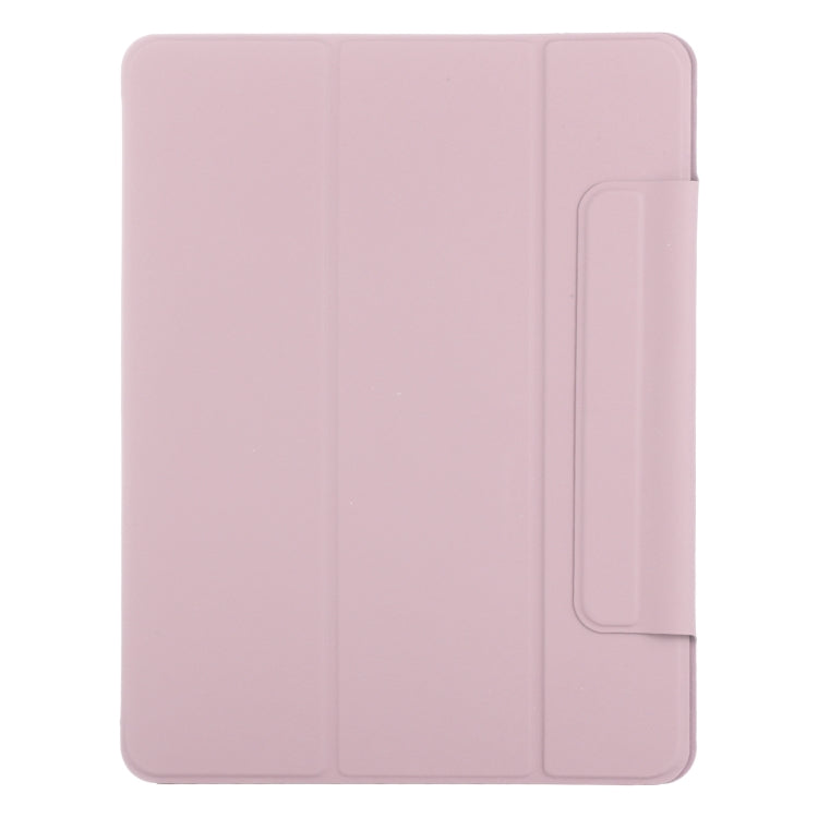 For iPad Air 13 2024 / Pro 12.9 2020 Double-sided Magnetic Flip PU Leather Tablet Case With Holder & Sleep / Wake-up Function(Rose Gold) - iPad Pro 12.9 (2020) Cases by buy2fix | Online Shopping UK | buy2fix