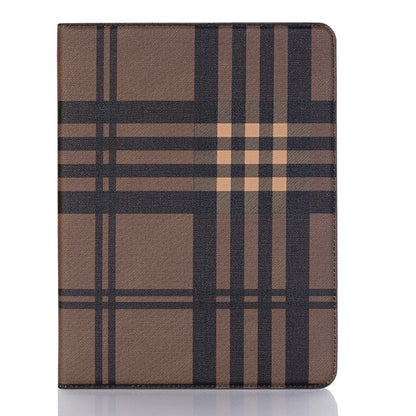 Plaid Texture Horizontal Flip PU Leather Case for iPad Air 11 2024 / iPad Pro 11 inch (2018), with Holder & Card Slots & Wallet(Coffee) - iPad Pro 11 (2018) Cases by buy2fix | Online Shopping UK | buy2fix