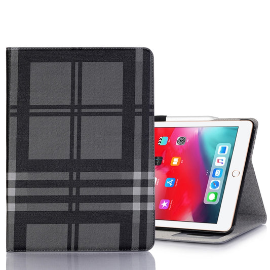 Plaid Texture Horizontal Flip PU Leather Case for iPad Air 11 2024 / iPad Pro 11 inch (2018), with Holder & Card Slots & Wallet(Grey) - iPad Pro 11 (2018) Cases by buy2fix | Online Shopping UK | buy2fix