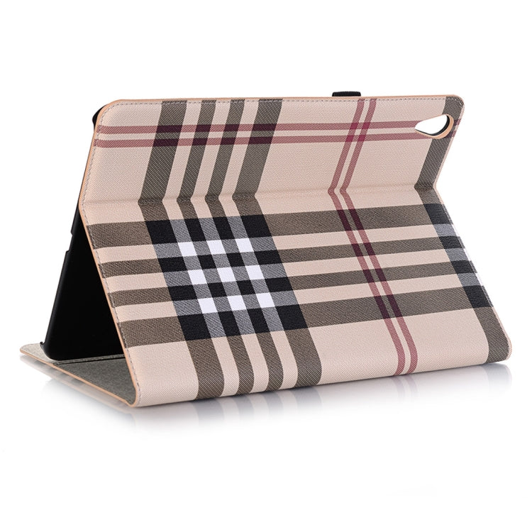 Plaid Texture Horizontal Flip PU Leather Case for iPad Air 11 2024 / iPad Pro 11 inch (2018), with Holder & Card Slots & Wallet(White) - iPad Pro 11 (2018) Cases by buy2fix | Online Shopping UK | buy2fix