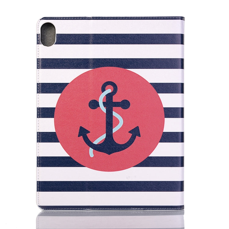 Ship Anchor Pattern Horizontal Flip Leather Case for iPad Air 11 2024 / iPad Pro 11 inch (2018),with Card Slots & Holder & Wallet & Photo Frame & Pen slot - iPad Pro 11 (2018) Cases by buy2fix | Online Shopping UK | buy2fix