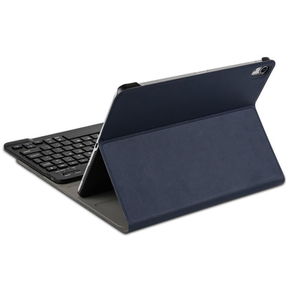 Detachable Bluetooth Keyboard + Brushed Texture Horizontal Flip Leather Tablet Case with Holder for iPad Pro 11 inch (2018)(Dark Blue) - For iPad Pro by buy2fix | Online Shopping UK | buy2fix