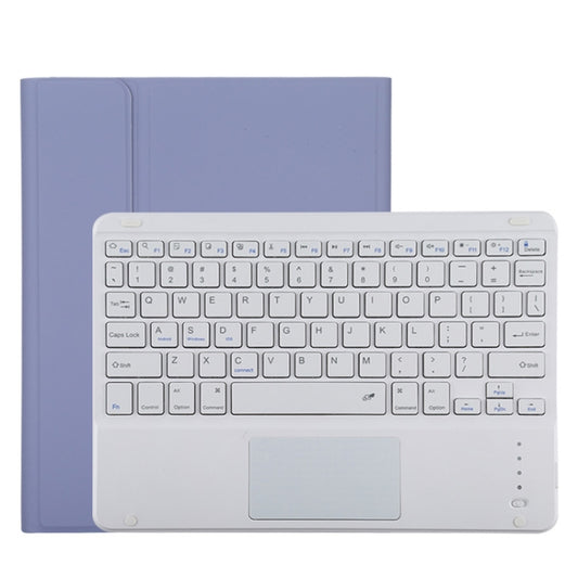 TG11BC Detachable Bluetooth White Keyboard Microfiber Leather Tablet Case for iPad Pro 11 inch (2020), with Touchpad & Pen Slot & Holder (Purple) - For iPad Pro by buy2fix | Online Shopping UK | buy2fix