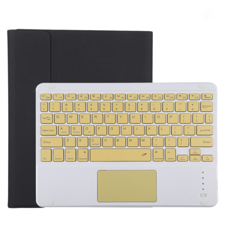 TG11BC Detachable Bluetooth Yellow Keyboard Microfiber Leather Tablet Case for iPad Pro 11 inch (2020), with Touchpad & Pen Slot & Holder (Black) - For iPad Pro by buy2fix | Online Shopping UK | buy2fix