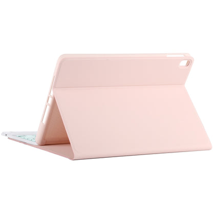 TG-102BC Detachable Bluetooth Green Keyboard + Microfiber Leather Tablet Case for iPad 10.2 inch / iPad Air (2019), with Touch Pad & Pen Slot & Holder (Pink) - For iPad Air by buy2fix | Online Shopping UK | buy2fix