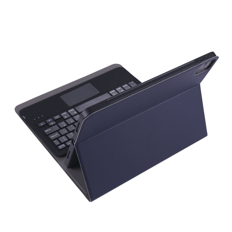 A11B-A 2020 Ultra-thin ABS Detachable Bluetooth Keyboard Tablet Case for iPad Pro 11 inch (2020), with Touchpad & Pen Slot & Holder (Dark Blue) - For iPad Pro by buy2fix | Online Shopping UK | buy2fix