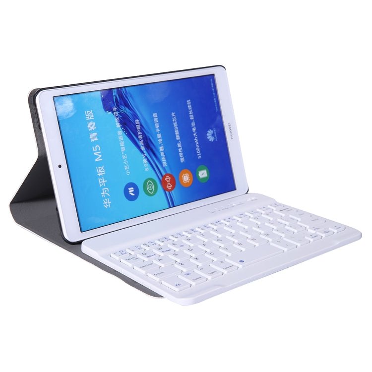 A0M5 Detachable Bluetooth Keyboard + Ultrathin Horizontal Flip Leather Tablet Case for Huawei MediaPad M5 & Honor Tab 5 8 inch, with Holder(Gold) - Huawei Keyboard by buy2fix | Online Shopping UK | buy2fix