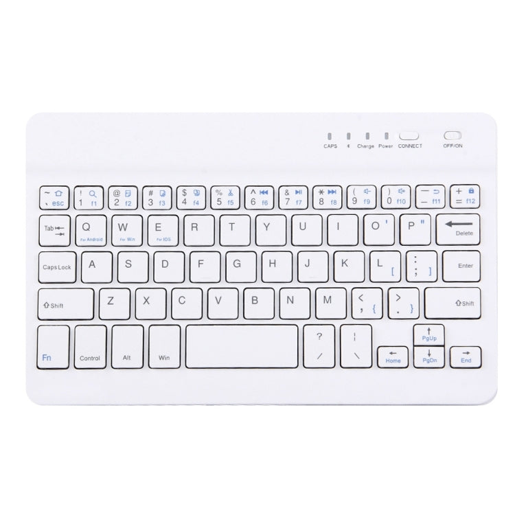 Portable Bluetooth Wireless Keyboard, Compatible with 10 inch Tablets with Bluetooth Functions (White) - Universal Keyboard by buy2fix | Online Shopping UK | buy2fix