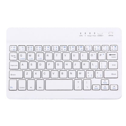 Portable Bluetooth Wireless Keyboard, Compatible with 10 inch Tablets with Bluetooth Functions (White) - Universal Keyboard by buy2fix | Online Shopping UK | buy2fix