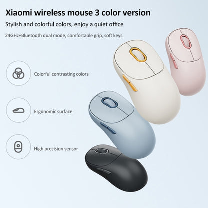 Original Xiaomi Dual-mode 1200DPI Ultra-thin Computer Mouse 3 (Dark Grey) - Wireless Mice by Xiaomi | Online Shopping UK | buy2fix