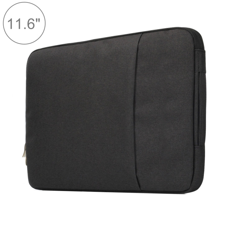 11.6 inch Universal Fashion Soft Laptop Denim Bags Portable Zipper Notebook Laptop Case Pouch for MacBook Air, Lenovo and other Laptops, Size: 32.2x21.8x2cm(Black) - 10 - 11 inch by buy2fix | Online Shopping UK | buy2fix