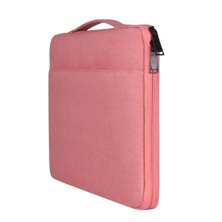 11.6 inch Fashion Casual Polyester + Nylon Laptop Handbag Briefcase Notebook Cover Case, For Macbook, Samsung, Lenovo, Xiaomi, Sony, DELL, CHUWI, ASUS, HP(Pink) - Other by buy2fix | Online Shopping UK | buy2fix