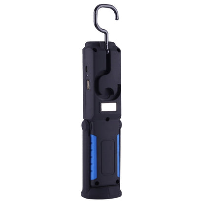 PR5W-1 5W COB+1W F8 IP43 Waterproof White Light LED Torch Work Light , 400 LM Multi-function USB Charging Portable Emergency Work Stand Light with Magnetic & 360 Degrees Swivel Hook(Blue) - LED Flashlight by buy2fix | Online Shopping UK | buy2fix