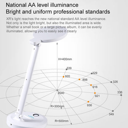 LED Student Learning Eye Protection Foldable Rechargeable Desk Lamp, Built-in 4000mAh Battery - Desk Lamps by buy2fix | Online Shopping UK | buy2fix